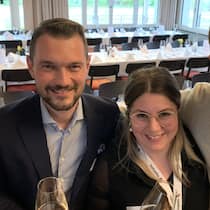 Ein gemütlicher und von Lockerheit geprägter Abend im Waldhaus beider Basel. Von li. nach re.: Claudio Carrese, Marco Wyss, Kim Niederberger und Ricardo Silva.