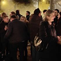 Outdoor-Apéro mit Glühwein und Maroni beim Berner Schwellenmätteli.