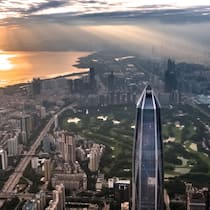 Geht es nach dem Ranking von Brand Finance Insurance, besitzt der chinesische Versicherer Ping An einen Markenwert von 45 Milliarden Dollar und ist damit das wertvollste Versicherungsunternehmen der Welt. Bild: Ping An-Hauptsitz in Shenzhen.