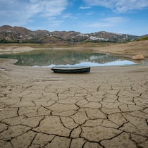Ausgetrockneter Stausee in Spanien: Dürren werden mit dem Klimawandel häufiger.