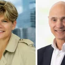 Verantworten das fusionierte Unternehmen gemeinsam: Isabelle Scemama, Axa Investment Managers, und Rob Gambi, BNP Paribas Cardif.