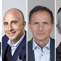 L'équipe de rédaction de la FSAGA : Alessandro Lanni, Angelo Martinez, Michel F. Chresta et Dr. Michael Zurkinden (de gauche à droite).
