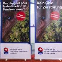Rollups pour l'initiative populaire fédérale «pour une place financière suisse durable et tournée vers l'avenir».