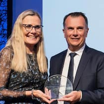 Charlotte Hedemark übergibt das Ferma-Präsidium an Philippe Cotelle.