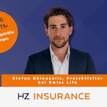 Porträt Stefan Gkiouzelis, Projektleiter bei Swiss Life.