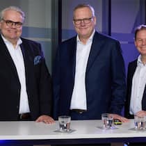 Bei der Jahrespressekonferenz der Zurich Gruppe Deutschland v.l.: Kommunikations-Chef Bernd O. Engelien, Vorstandsvorsitzender Dr. Carsten Schildknecht und Finanzvorstand Dr. Torsten Utecht.