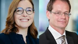 Claire-Marie Coste-Lepoutre und Oskar Buchauer tauschen die Posten.