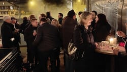 Outdoor-Apéro mit Glühwein und Maroni beim Berner Schwellenmätteli.