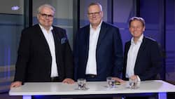 Bei der Jahrespressekonferenz der Zurich Gruppe Deutschland v.l.: Kommunikations-Chef Bernd O. Engelien, Vorstandsvorsitzender Dr. Carsten Schildknecht und Finanzvorstand Dr. Torsten Utecht.