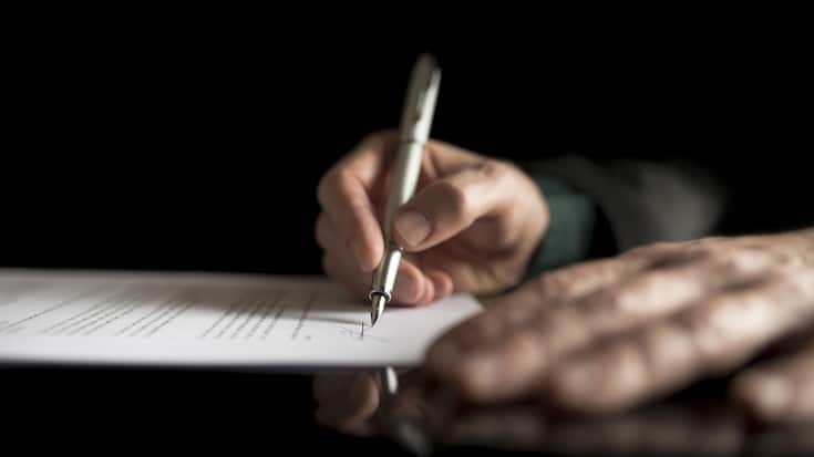 écrire son testament à la main