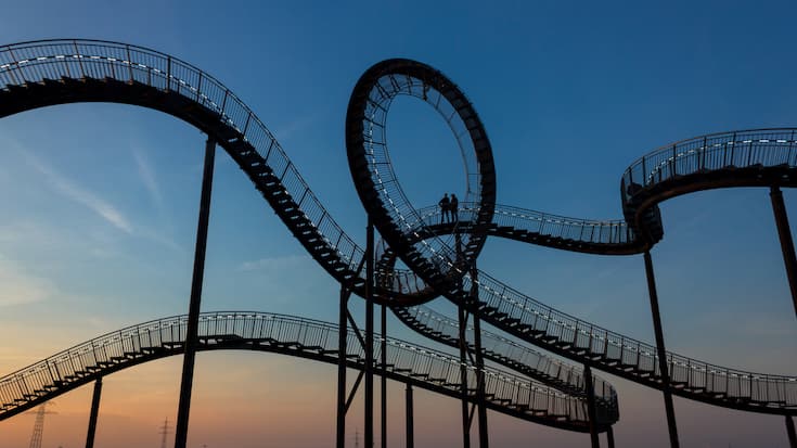 Rollercoaster Achterbahn