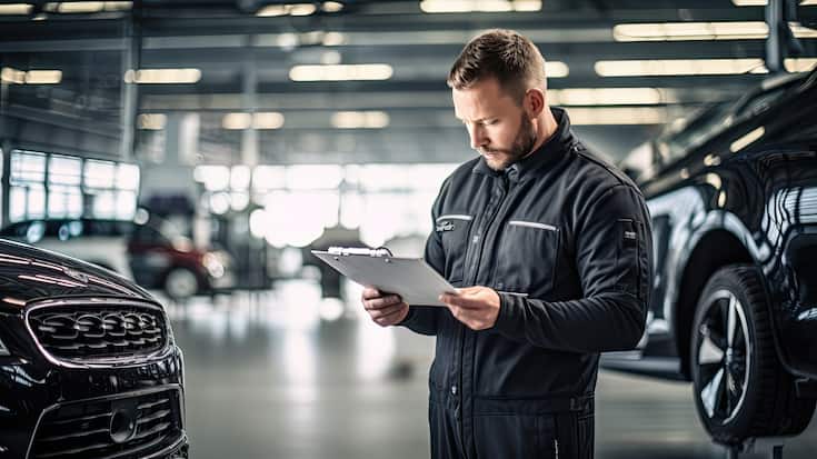 Automechaniker in Werkstatt - Kosten Reparatur