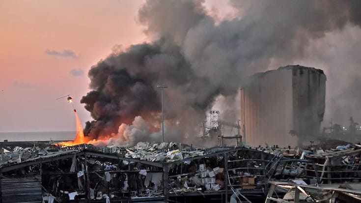 Explosion Beirut, Libanon, 2020