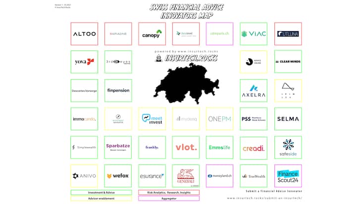 Swiss Financial Advice Innovators Map