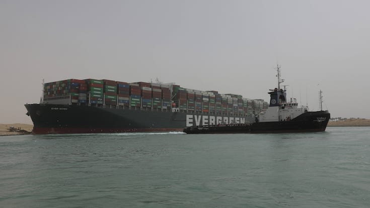 Suez Frachter Evergreen