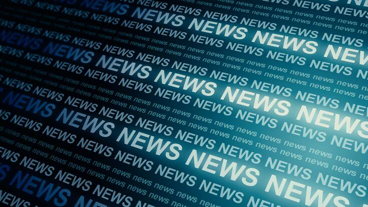Creative blue news backdrop