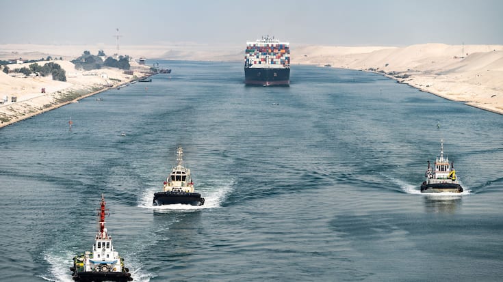 Suez Kanal, Schiffe