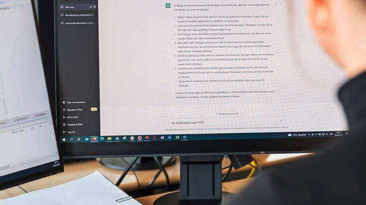 SCHWEIZ KUENSTLICHE INTELLIGENZ CHAT GPT