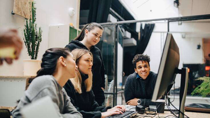 Nachwuchstalente Talente Studenten Computer 