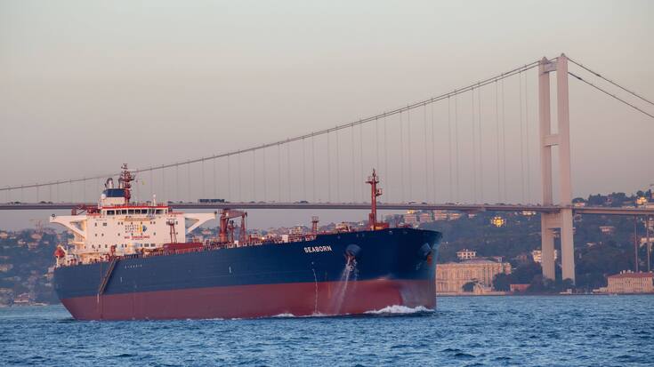Tanker Bosporus Türkei