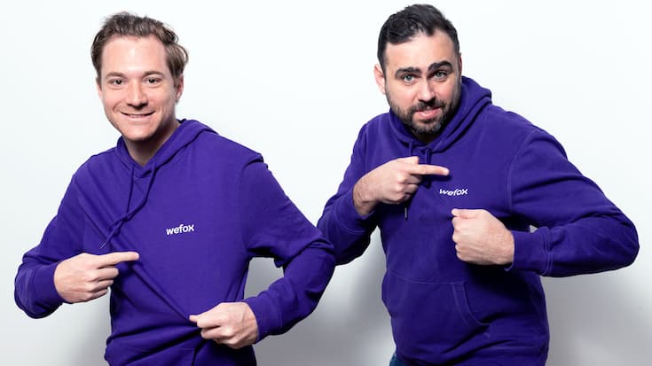 Fabian Wesemann, CFO, und Julian Teicke, CEO bei Wefox, haben grosse Wachstumspläne.