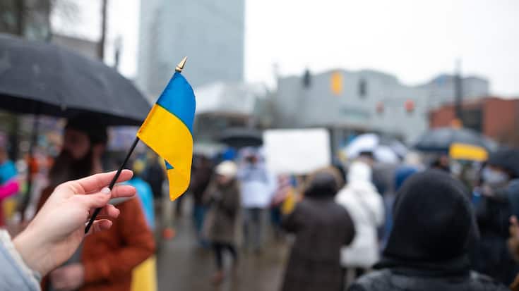 Ukrainian flag 