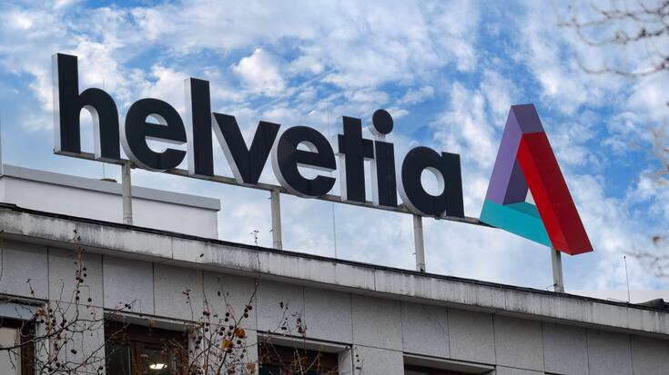 modern Helvetia Company building, international insurance group, Helvetia Holding AG, insurance companies, corporate offices, industry growth, Frankfurt, Germany - February 08, 2024