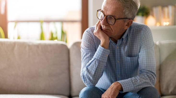 Nachdenklicher Mann, Babyboomer