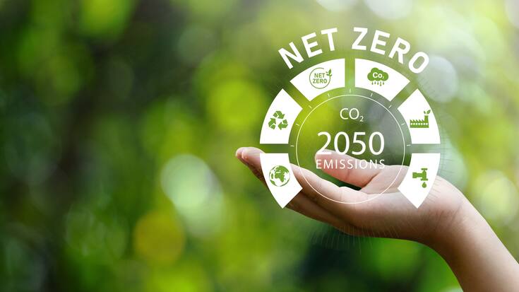 Net Zero 2050 Emissions Icon