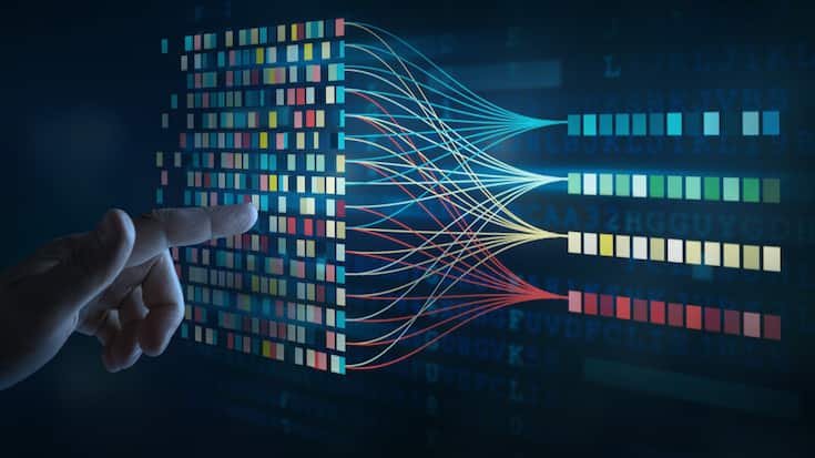 Data science and big data technology.  Big data analytics visual