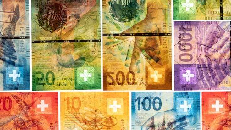 SCHWEIZ GELD BANKNOTE