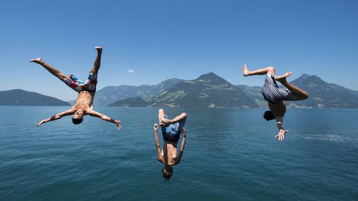 SCHWEIZ SOMMER HITZE