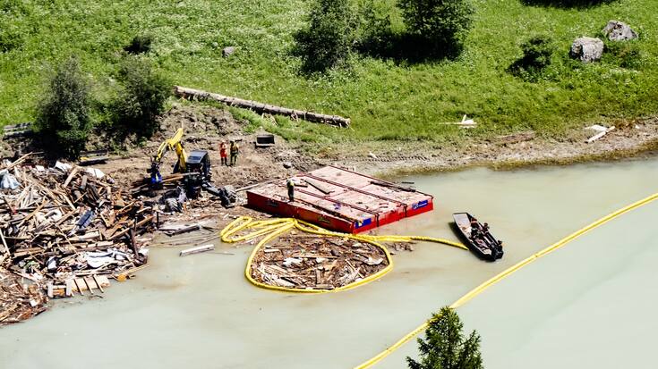 Blatten Geröllräumung