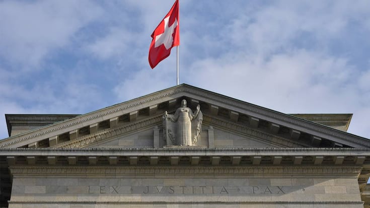 Bundesgericht Fahne Flagge Schweiz 