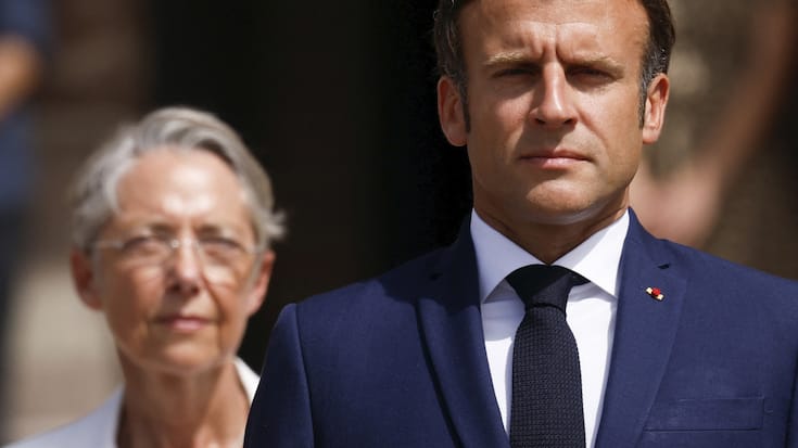 Emmanuel Macron and Prime Minister Elisabeth Borne