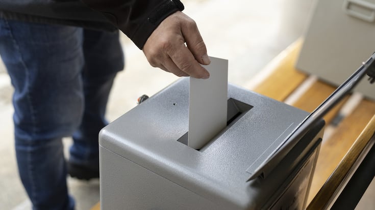 SCHWEIZ WAHLEN 2023 AI STIMMLOKAL