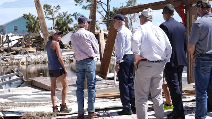 USA HURRIKAN HELENE JOE BIDEN