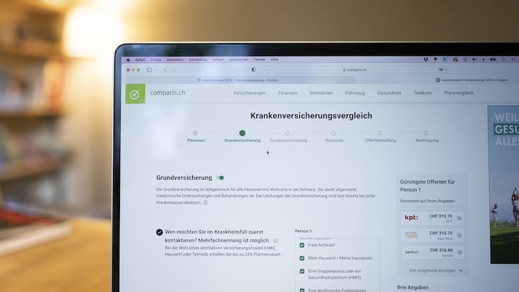 SCHWEIZ KRANKENKASSE PRAEMIENVERGLEICH COMPARIS