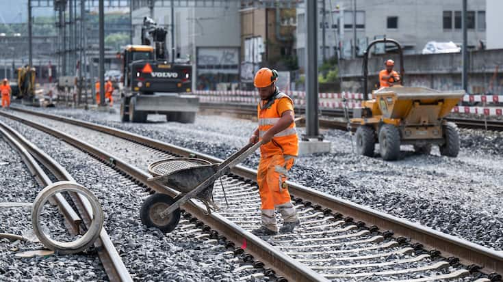 SCHWEIZ SBB BAUSTELLE WYLERFELD