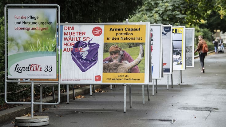 SCHWEIZ WAHLEN 2019 WAHLPLAKAT