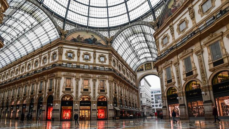 2020 Italien Coronavirus Mailand Shopping