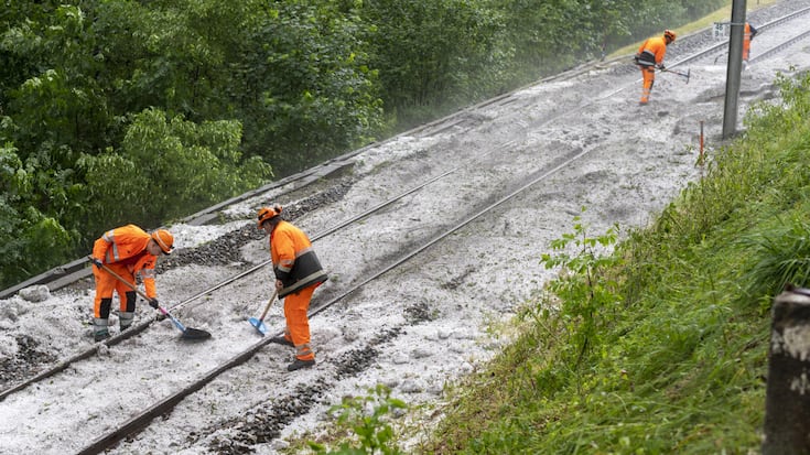 Unwetter Klima Geschichte SCHWEIZ UEBERSCHWEMMUNG BERNER JURA SONZEBOZ
