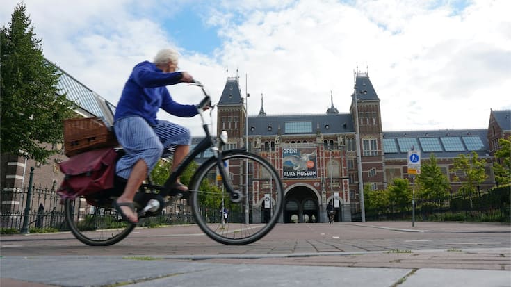 Radfahrerin 