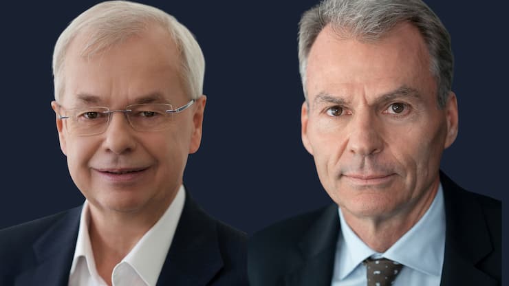 Munich Re Vorstand: Torsten Jeworrek (links) scheidet aus, Thomas Blunck (rechts) kommt.