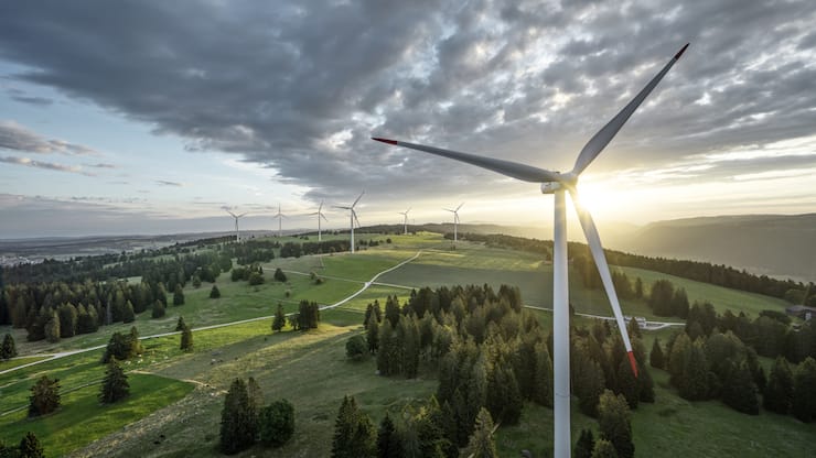 Windpark Mont-Crosin Jura Windkraft Windenergie