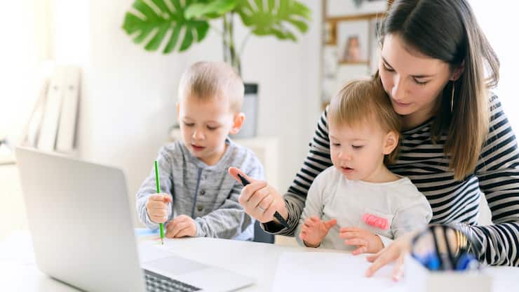 alleinerziehende Mutter
