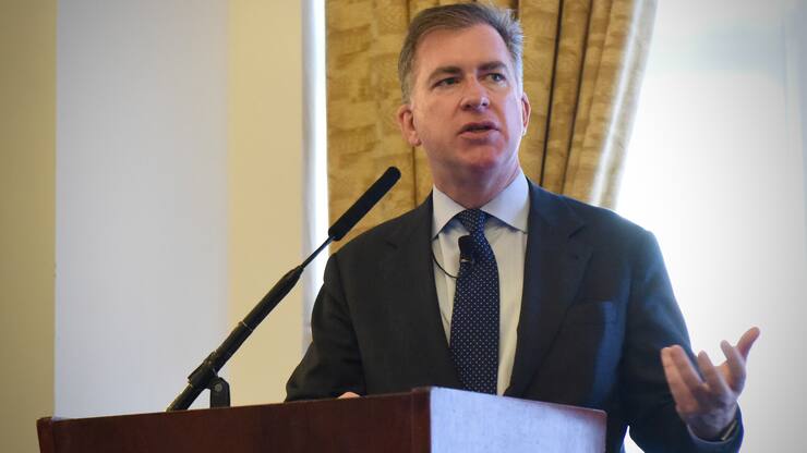 Christian Stracke, Präsident Pimco, am Media Summit in London.