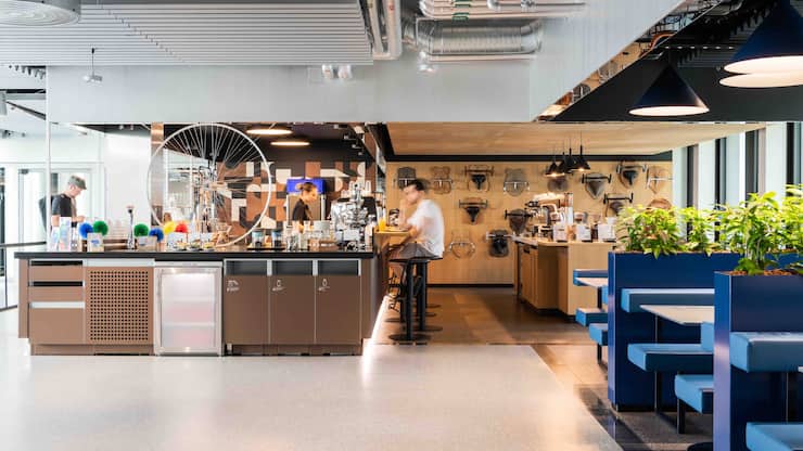 Google Büro mit Kaffeeecke