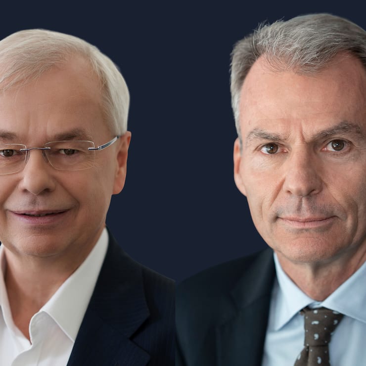 Munich Re Vorstand: Torsten Jeworrek (links) scheidet aus, Thomas Blunck (rechts) kommt.