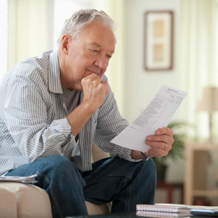 Senior Schreiben Unterlagen